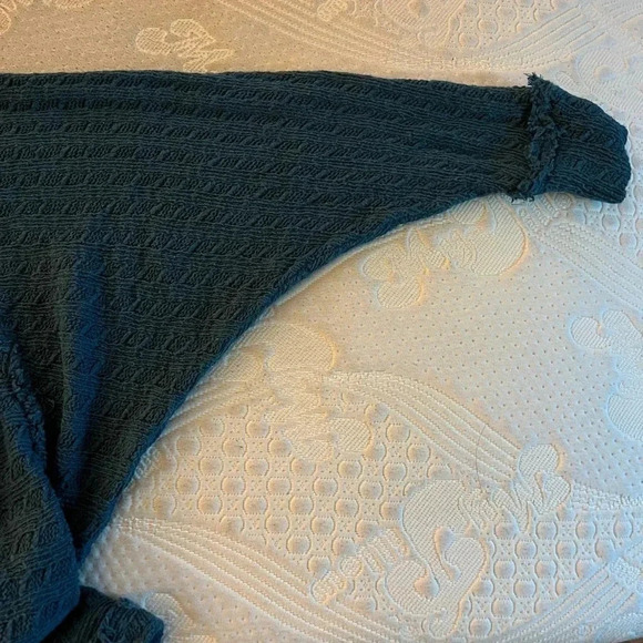 Anthropologie We the Free Theon Hacci Thermal Pullover Shirt Slouchy Size S - Picture 6 of 10